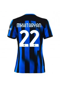 Inter Milan Henrikh Mkhitaryan #22 Jalkapallovaatteet Naisten Kotipaita 2023-24 Lyhythihainen